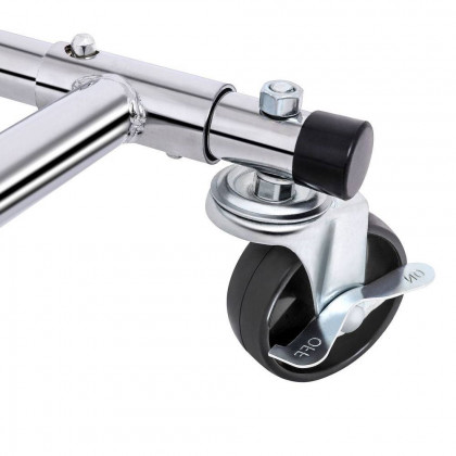 FaFurn Garment Rack Clothes on Wheels - Chrome, Iron