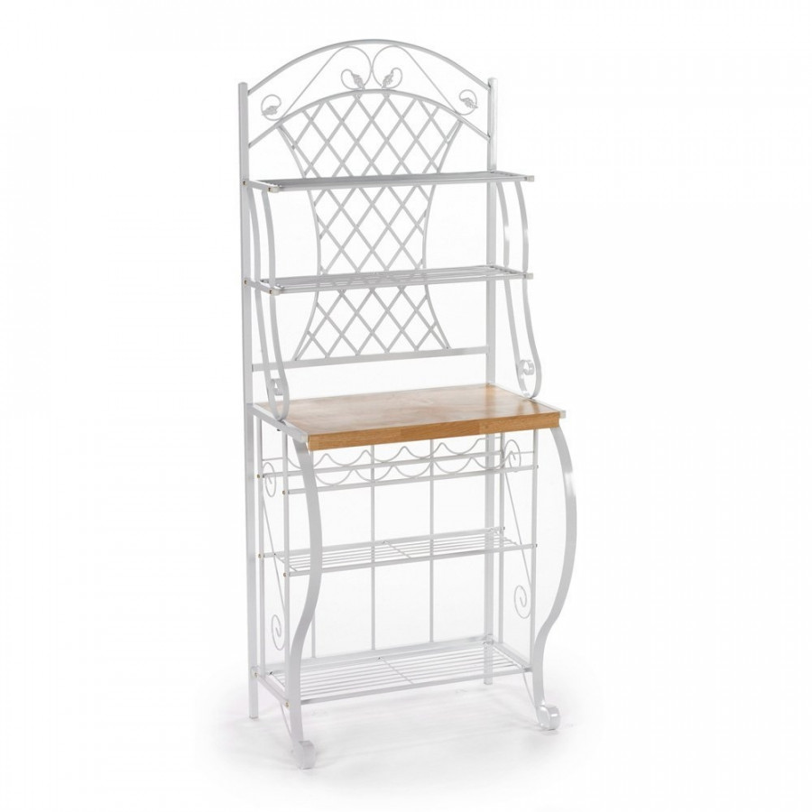 FaFurn - Bakers Rack with 5 Shelves for Kitchen or Pantry in Metal