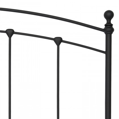 FaFurn - Full Size Bed Frame with Round Final Posts Headboard and Footboard in Metal