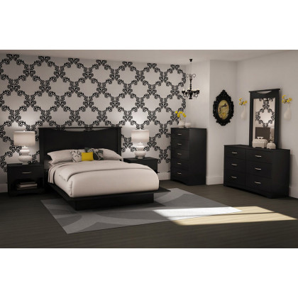 FaFurn - Modern 5-Drawer Bedroom Chest in Wood Finish