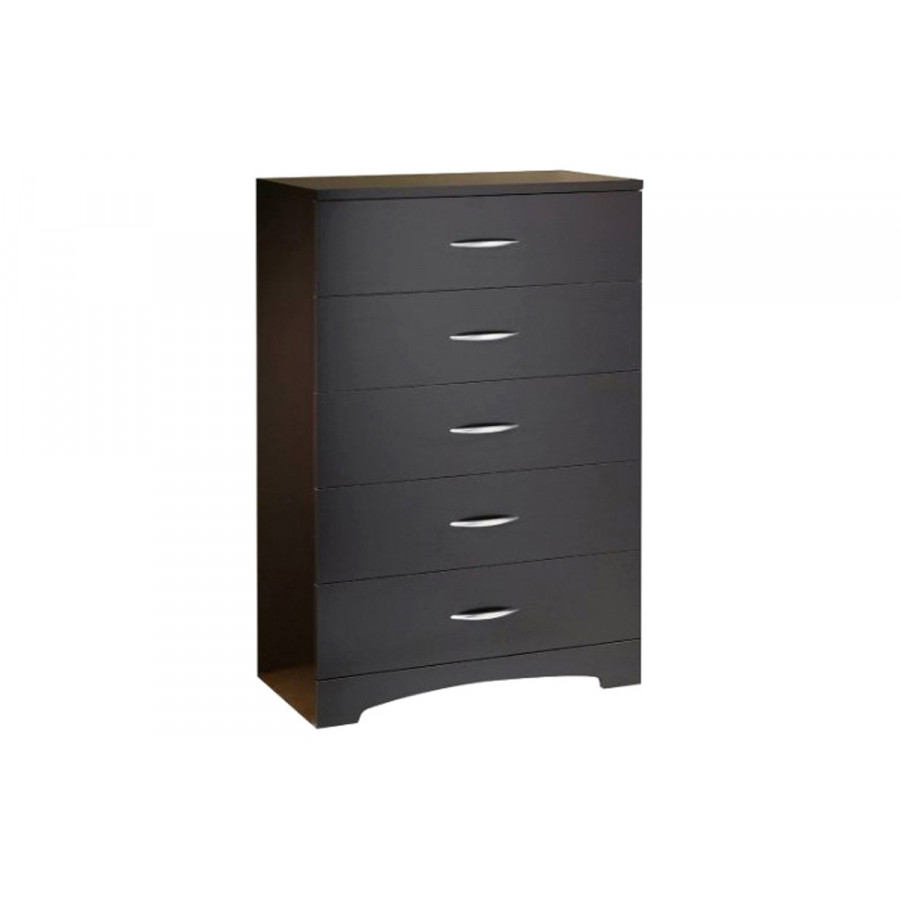 FaFurn - Modern 5-Drawer Bedroom Chest in Wood Finish