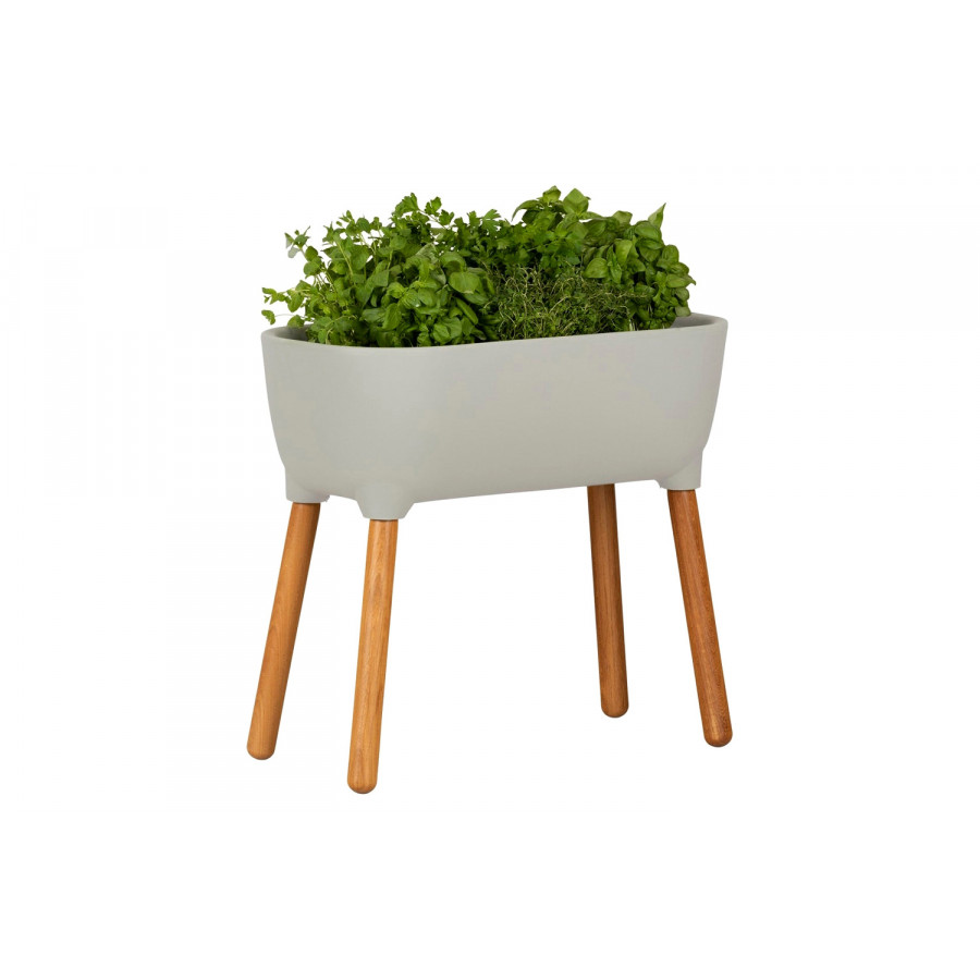 FaFurn Scandinavian Elevated Raised Smart Drainage Planter Bed - Gray