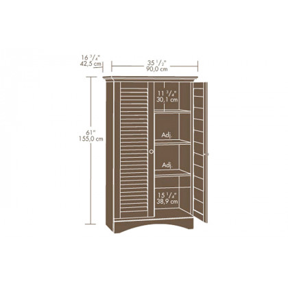 FaFurn Multi-Purpose Wardrobe Armoire - Antique White