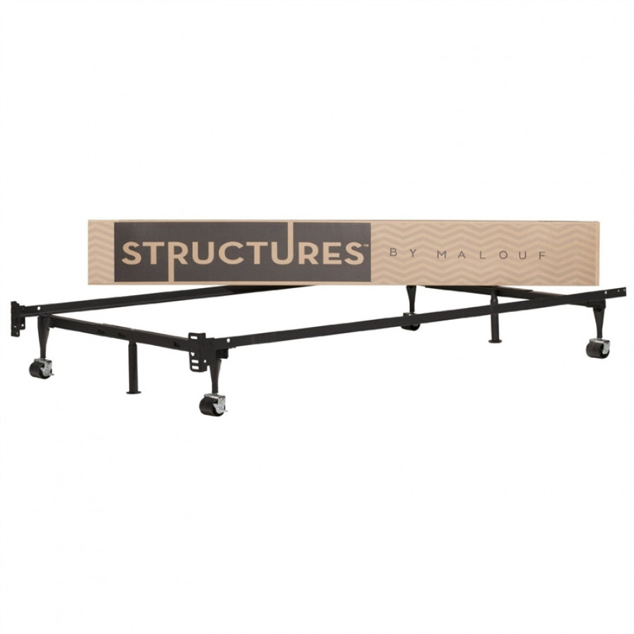 FaFurn - Bed Frame with Rug Rollers in Metal
