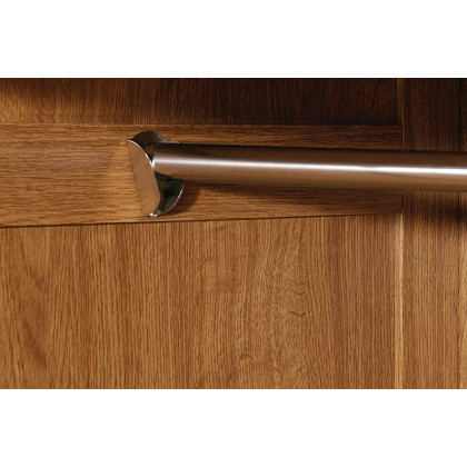 FaFurn - Bedroom Wardrobe Cabinet in Medium Oak Finish