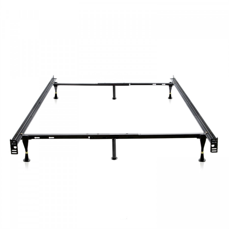 FaFurn - Full Size Bed Frame with Glide Legs in Metal