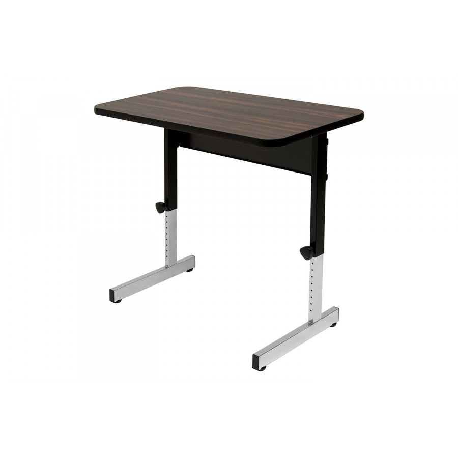 FaFurn - Stand Up Desk Adjustable Height Sitting Standing Writing Table in Walnut