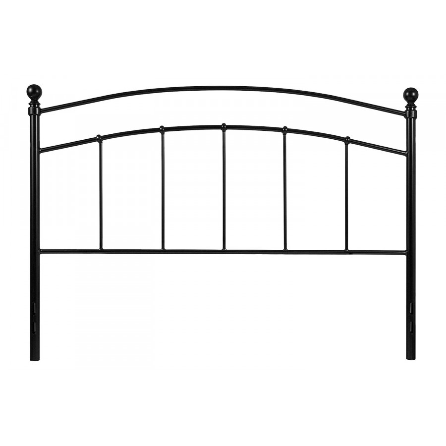 FaFurn Contemporary Classic Metal Headboard with Round Posts - Twin Size