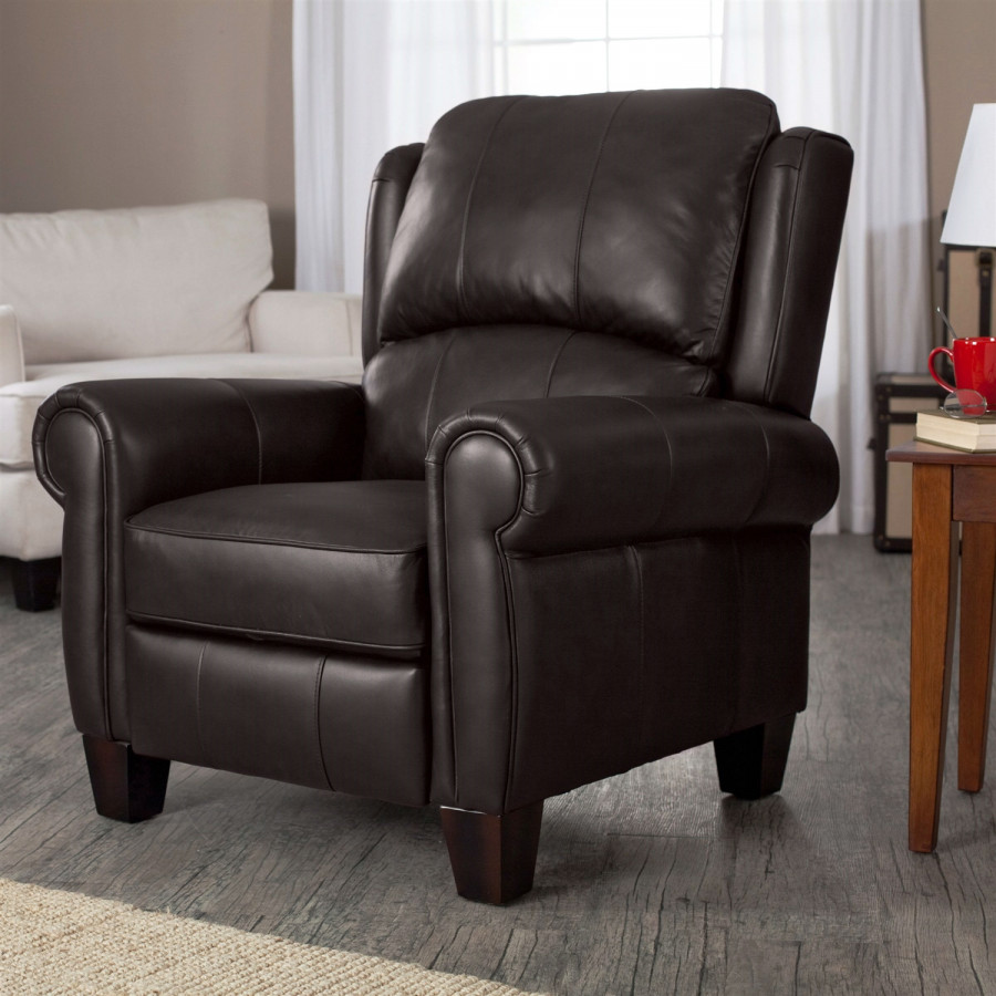 FaFurn - Club Chair in Chocolate Brown, Leather