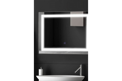 FaFurn™ - Modern Led Lighted Mirror Dimmable Wall-Mounted Bathroom Vanity 27 X 20 Inch