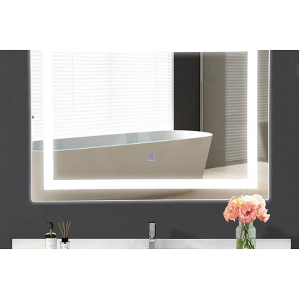 FaFurn - Modern Led Lighted Mirror Dimmable Wall-Mounted Bathroom Vanity 27 X 20 Inch