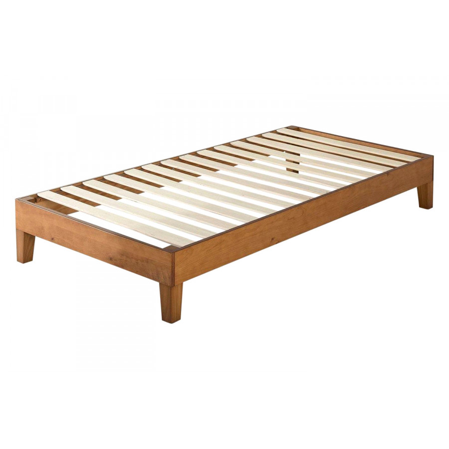 FaFurn - Mid-Century Modern Solid Wood Platform Bed Frame