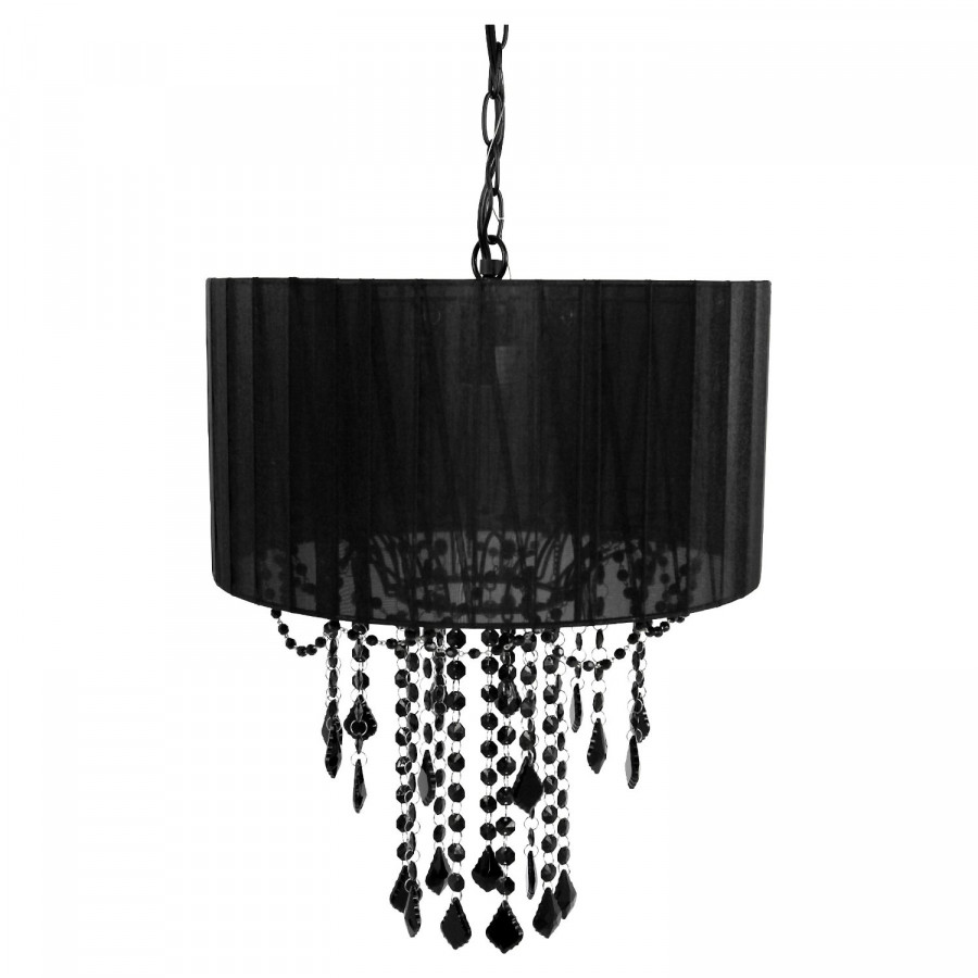FaFurn - 1-Bulb Chandelier in Black