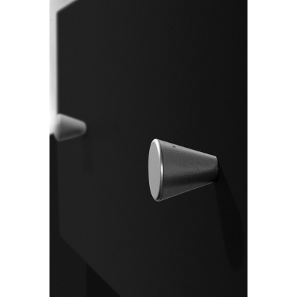 FaFurn Modern 3-Drawer Chest Bedroom Bureau in Wood Finish - Black