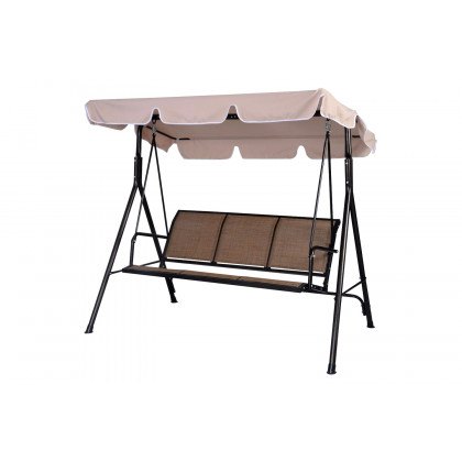FaFurn - Outdoor 3-Person Canopy Swing for Porch Patio or Deck