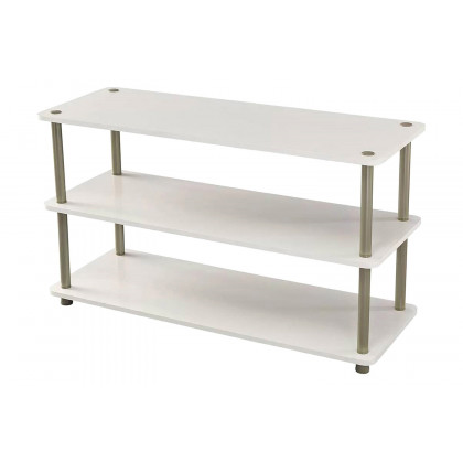 FaFurn 3-Shelf Modern Shoe Rack Holds Up To 12 Pair of Shoes - White