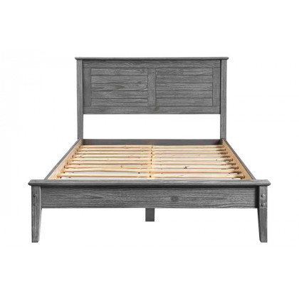 FaFurn - Farmhouse Twin Size Platform Bed  in Gray, Wood
