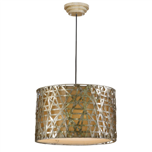 FaFurn - Modern 3-Light Ceiling Pendant Light in Champagne