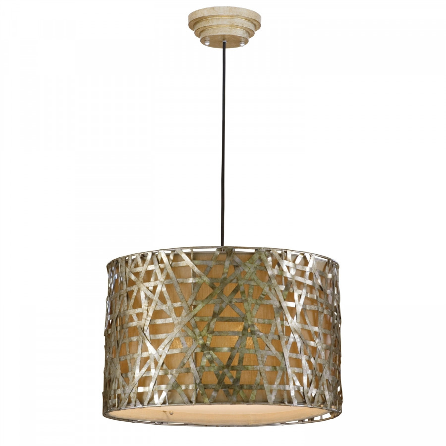 FaFurn - Modern 3-Light Ceiling Pendant Light in Champagne