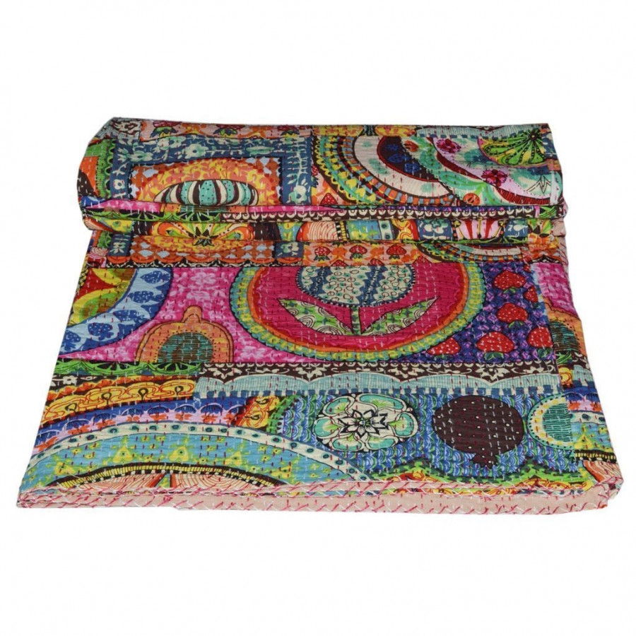 FaFurn - Queen Size Quilt Blanket in Cotton