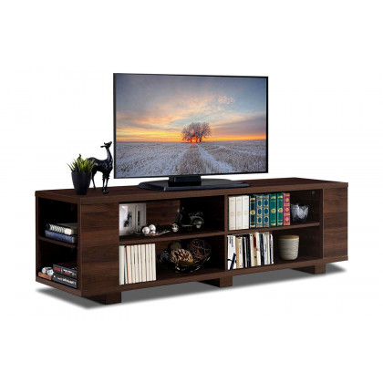 FaFurn - Modern TV Stand in Wood Finish Holds Up