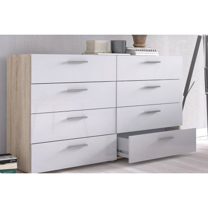 FaFurn - Modern Bedroom 8-Drawer Double Dresser