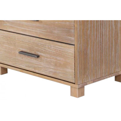 FaFurn Modern Farmhouse Solid 5 Drawers Chest - Pine, Wood