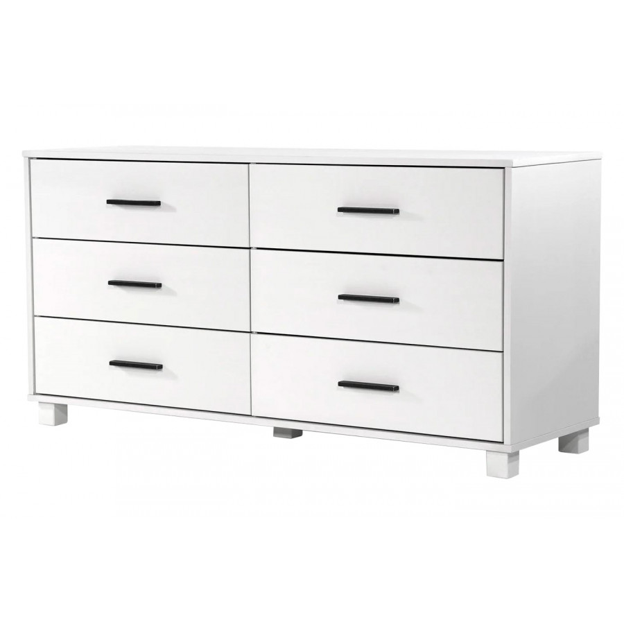 FaFurn - Modern Farmhouse Solid 6 Drawers Double Dresser