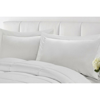 FaFurn Traditional Microfiber Reversible 3 Piece Comforter Set - White, King Size/California King