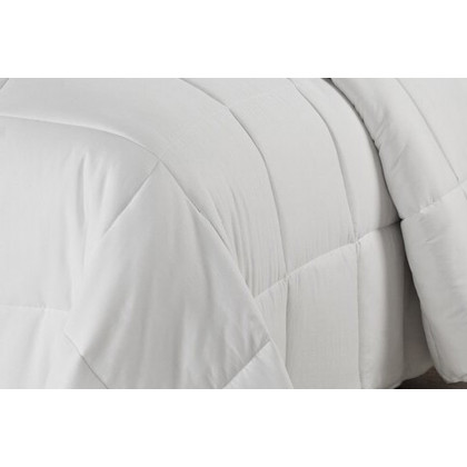 FaFurn Traditional Microfiber Reversible 3 Piece Comforter Set - White, Twin/Twin XL Size