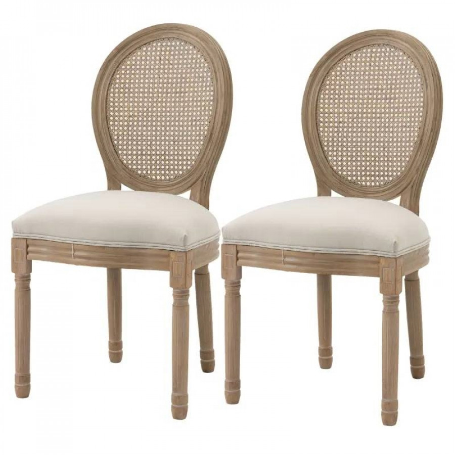 FaFurn - Set of 2 Vintage Dining Chairs