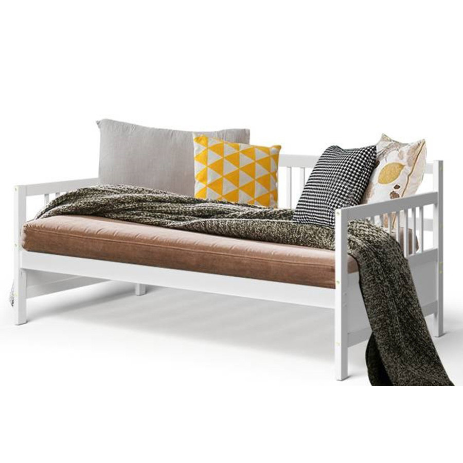 FaFurn Twin Size 2-In-1 Wood Daybed Frame Sofa Bed - White