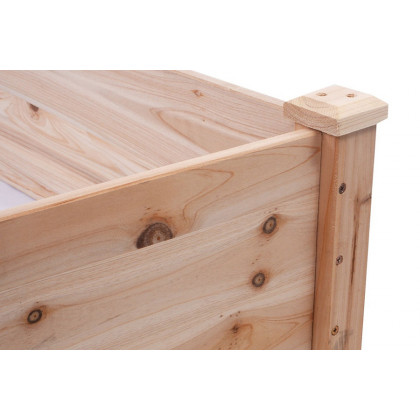 FaFurn - Solid Cedar Wood 8 Ft X 2 Ft Raised Garden Bed Planter