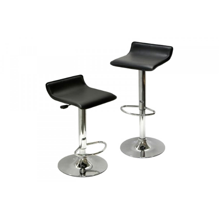 FaFurn - Modern Air-Lift Adjustable Bar Stools (Set of 2)