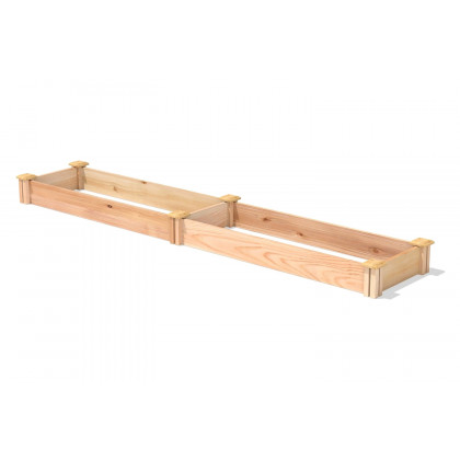FaFurn Low Profile Cedar Raised Garden Bed - Double