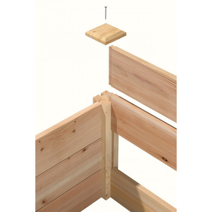 FaFurn Low Profile Cedar Raised Garden Bed - Double