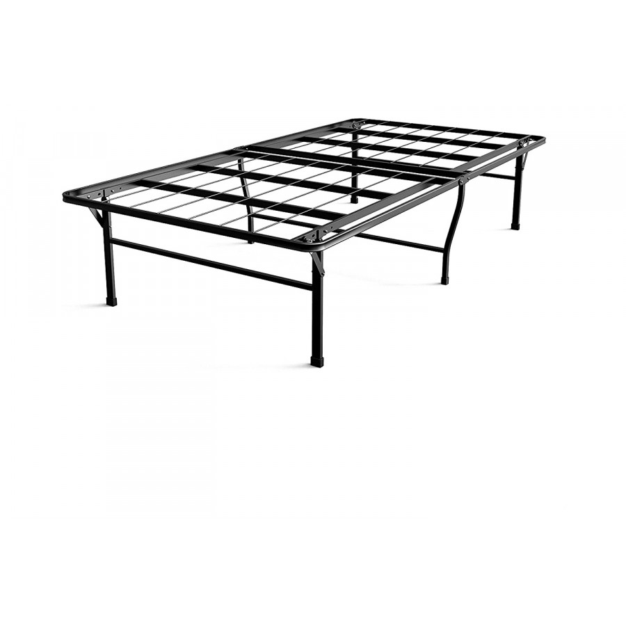 FaFurn - Twin Xl College Dorm 16-Inch Tall Metal Platform Bed Frame with Storage Space