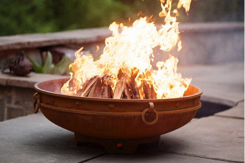 Fire Pit Art™ Emperor Wood Burning - Iron Oxide Patina
