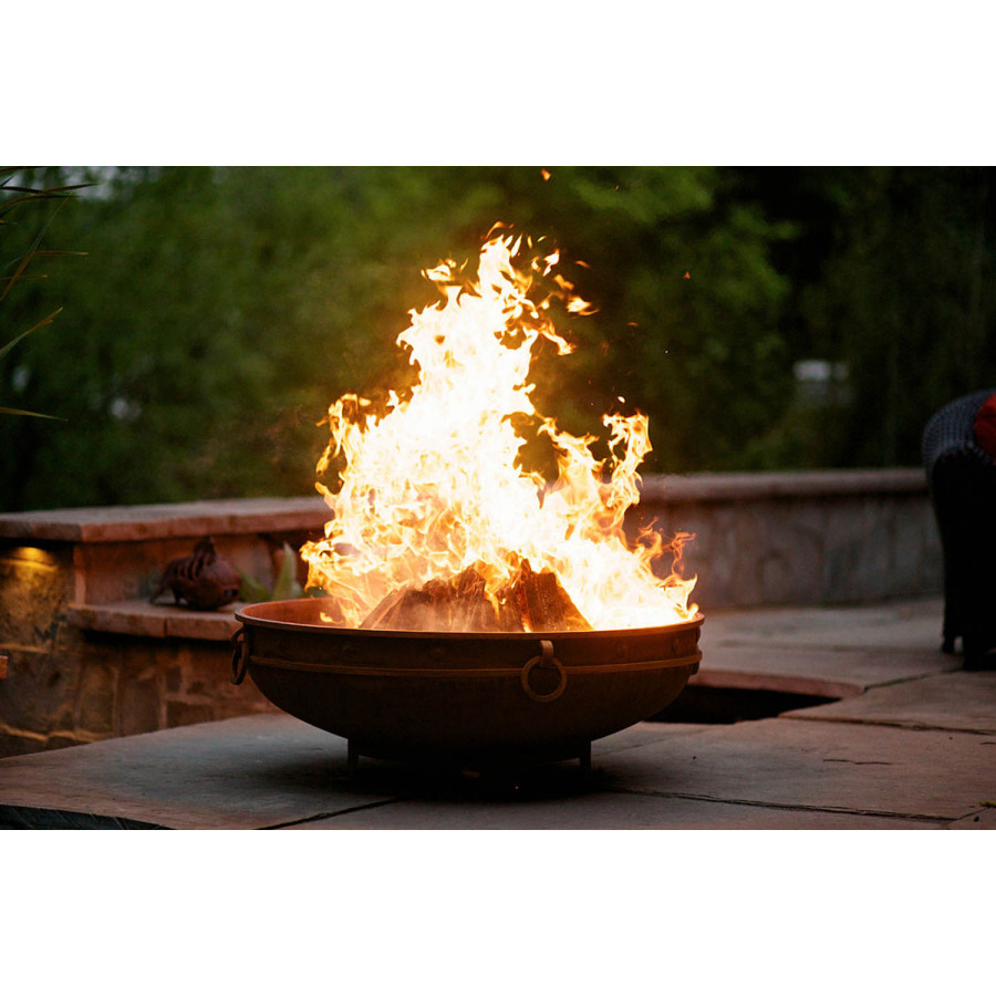 Fire Pit Art Emperor Wood Burning - Iron Oxide Patina