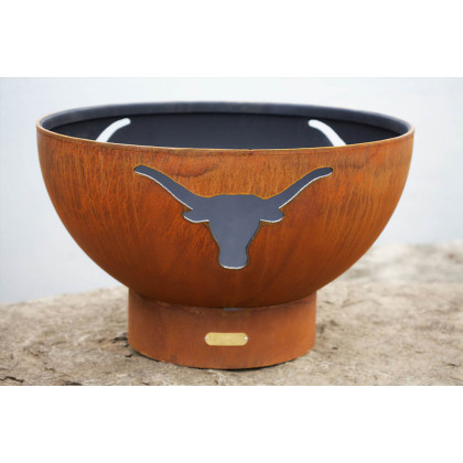 Fire Pit Art Longhorn Wood Burning - Iron Oxide Patina