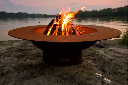 Fire Pit Art™ Magnum Wood Burning - Iron Oxide Patina