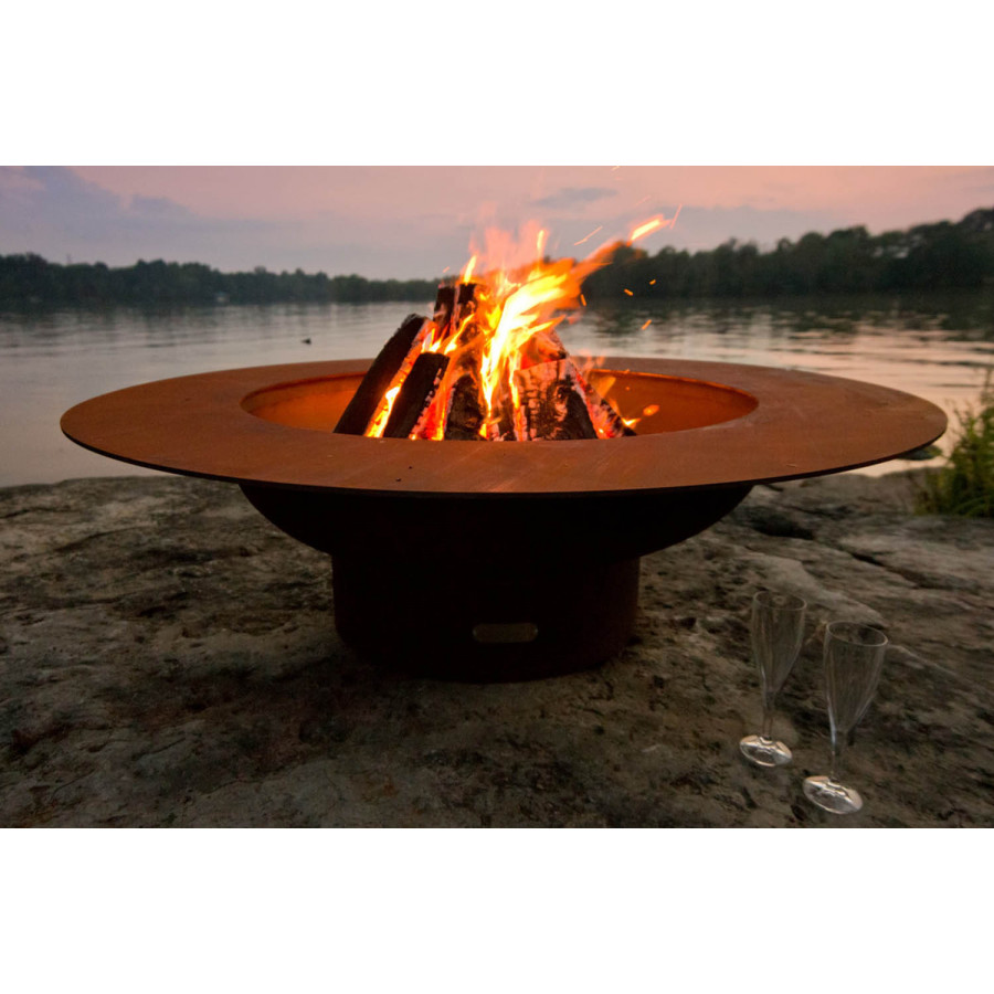Fire Pit Art Magnum Wood Burning - Iron Oxide Patina