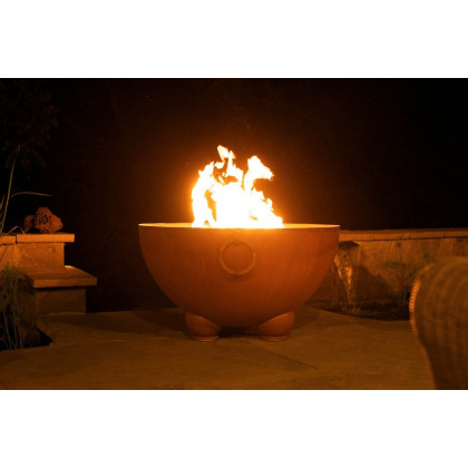 Fire Pit Art Nepal Wood Burning - Iron Oxide Patina