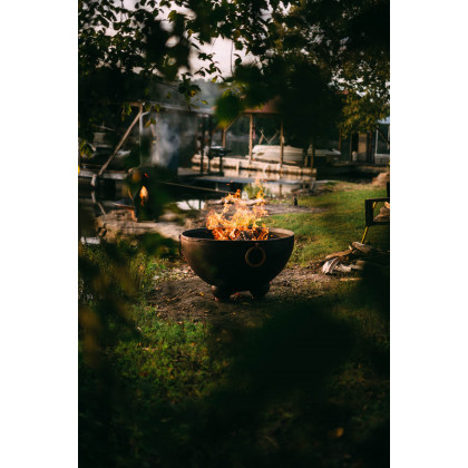 Fire Pit Art Nepal Wood Burning - Iron Oxide Patina