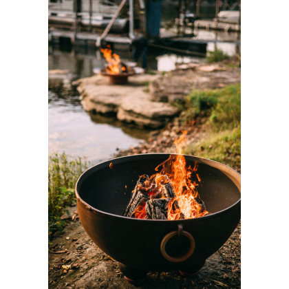 Fire Pit Art Nepal Wood Burning - Iron Oxide Patina