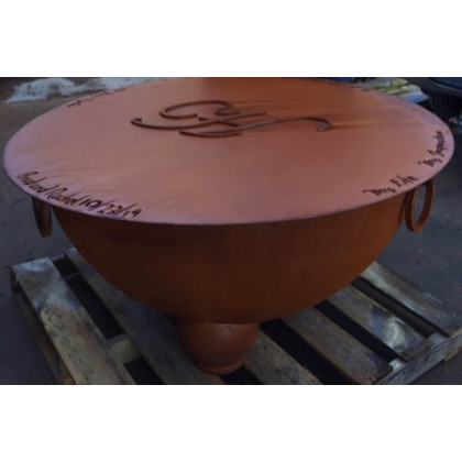 Fire Pit Art Nepal Wood Burning - Iron Oxide Patina