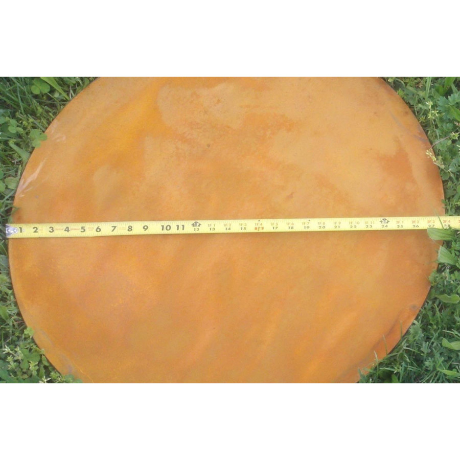 Fire Pit Art Nepal Circle Base Plate - Iron Oxide Patina