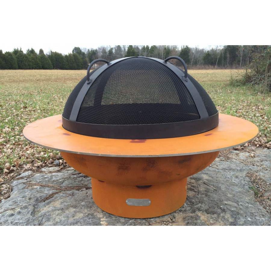 Fire Pit Art Artisan Spark Guard 34.5" - Black