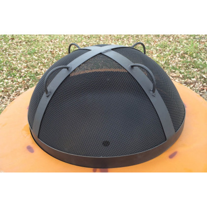 Fire Pit Art Artisan Spark Guard 34.5" - Black