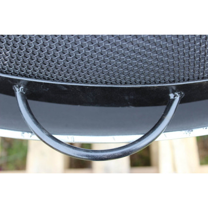 Fire Pit Art Artisan Spark Guard 34.5" - Black